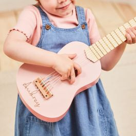 Personalised Pink Guitar Wooden Toy | My 1st Years (Global)