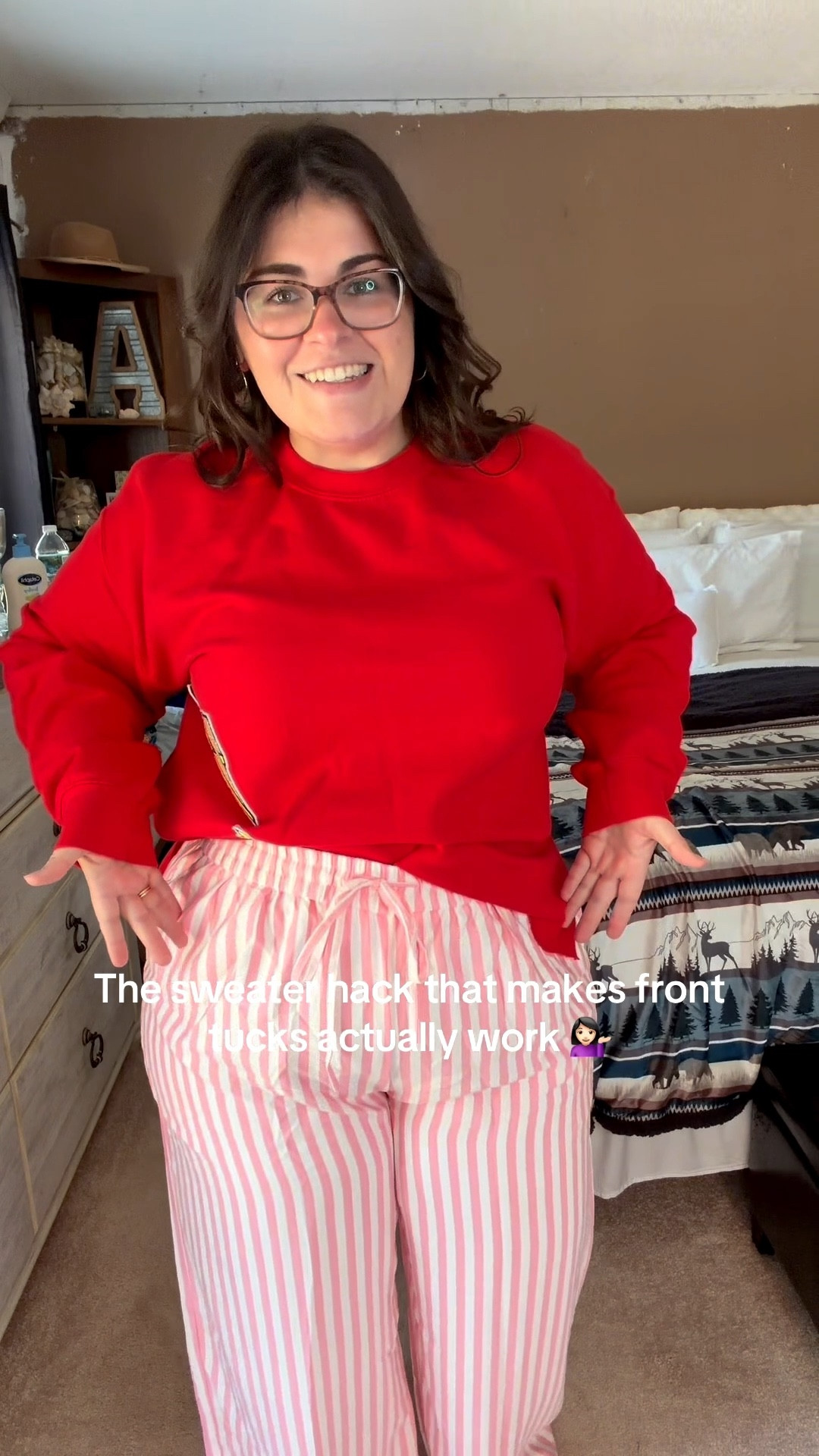 Front tuck + back coverage = my sweater hack ✂️
Cut the sides for an effortless look.
Shop similar styles below 👇

#LTKdayinmylife #LTKMidsize #LTKvlog