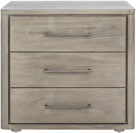 SAFAVIEH Furniture - Rosey 3-Drawer Nightstand - Light Grey - Wood - Classic Storage Design - Ide... | Amazon (US)