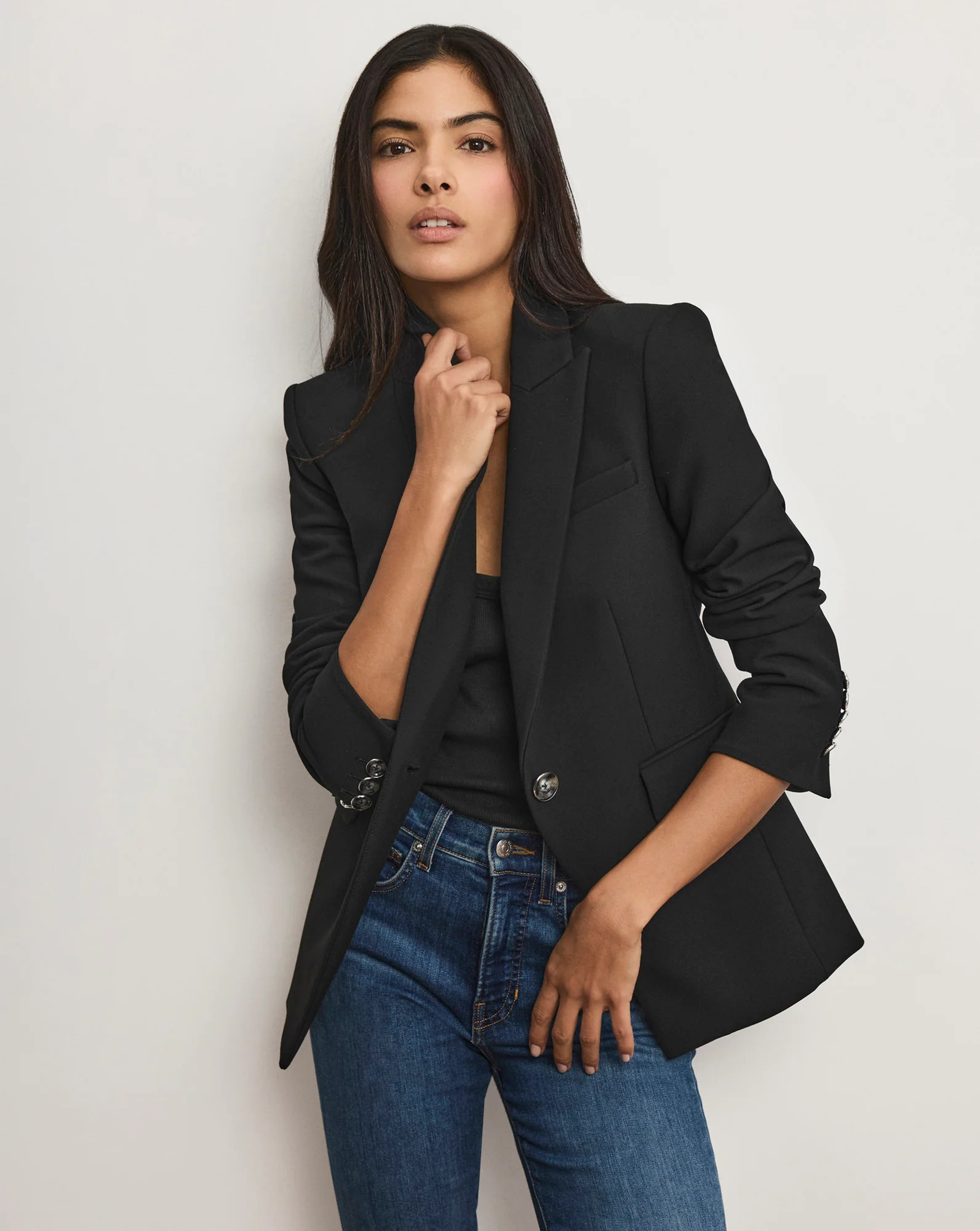 Veronica Beard Miller Single-Breasted Dickey Jacket Black | Veronica Beard