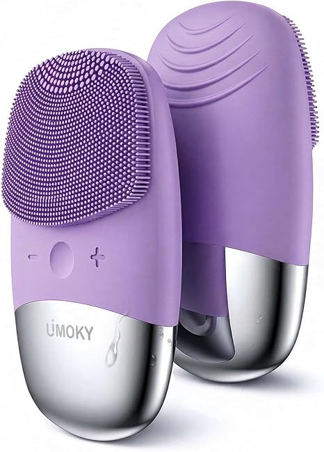 Facial Cleansing Brush, 3-in-1 Electric Silicone Face Scrubber, Vibrating Massager, IPX7 Waterpro... | Amazon (US)