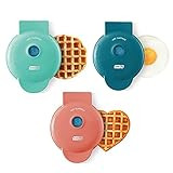 Dash Mini Maker 3-Pack Gift Set, Mini Waffle Maker + Mini Heart-Shaped Waffle Maker + Mini Maker Gri | Amazon (US)