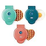 Dash Mini Maker 3-Pack Gift Set, Mini Waffle Maker + Mini Heart-Shaped Waffle Maker + Mini Maker Gri | Amazon (US)