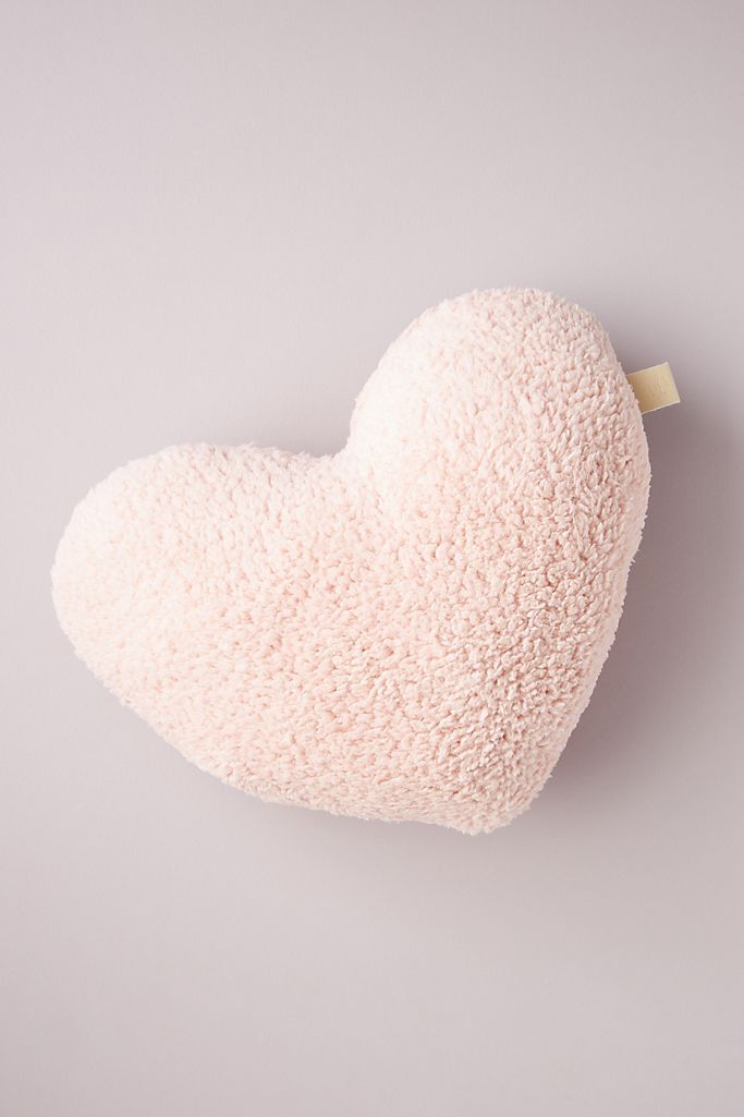 Mer-Sea & Co. Live Well, Be Well Sherpa Heart Weighted Pillow | Anthropologie (US)