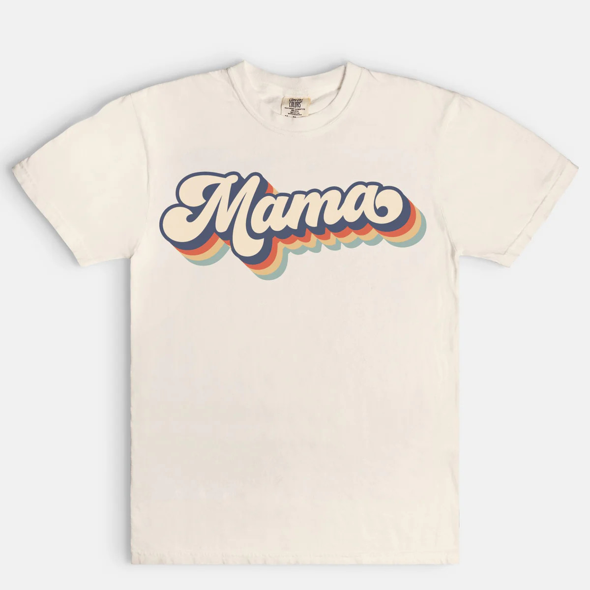Mama Retro Comfort Color Tee | The Little Lemons Company