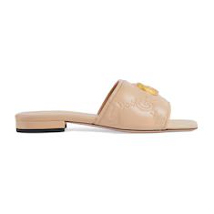 Women's GG Matelassé slide sandal | Gucci (US)