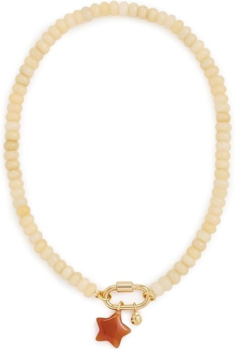 Madewell Women's Semiprecious Beaded Carabiner Charm Necklace | Amazon (US)