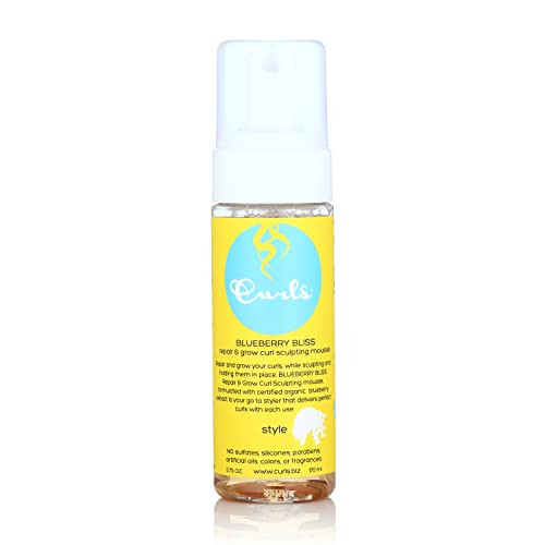 Curls Blueberry Bliss Sculpting Mousse - 5.75 oz, For Textured, Coily, and Curly Hair, Styling Hair Mousse Great for Twist Outs and Wash & Go's | Amazon (US)