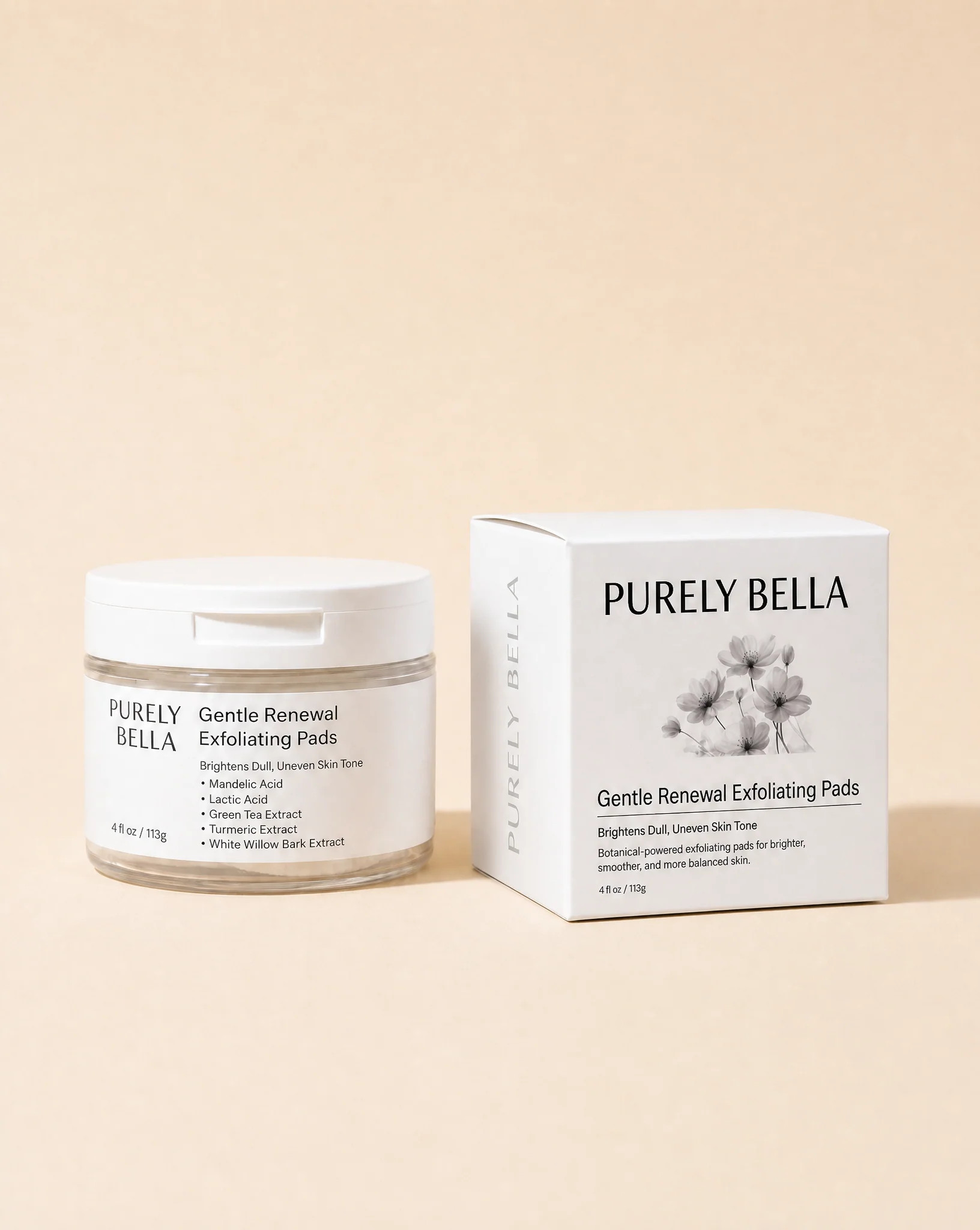 Gentle Renewal Exfoliating Pads | PURELY BELLA