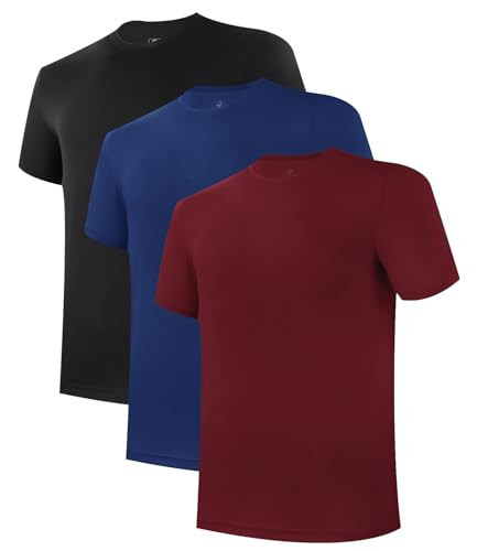BAMBOO COOL Mens Undershirts Pack, Soft T Shirts for Men, Moisture Wicking | Amazon (US)