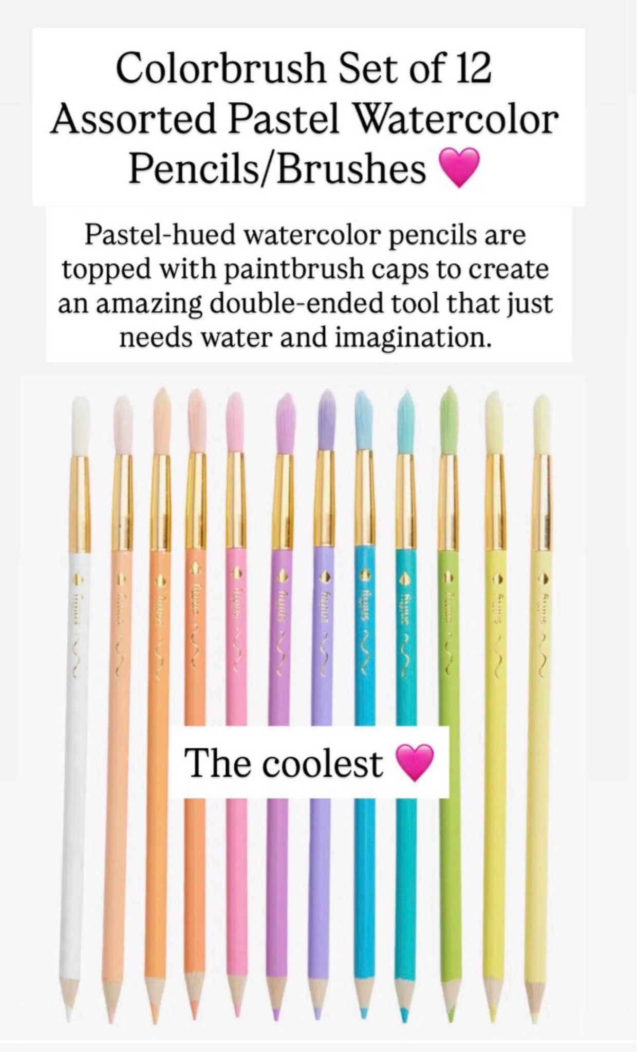 Colorbrush paint  and pencils

#LTKKids