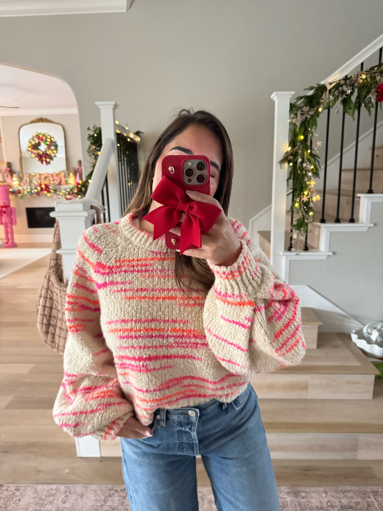 The sleeves on this sweater 🤩 I’m wearing a small! Use code AURELIE30 🫶🏼

#LTKCyberWeek #LTKHoliday #LTKSeasonal