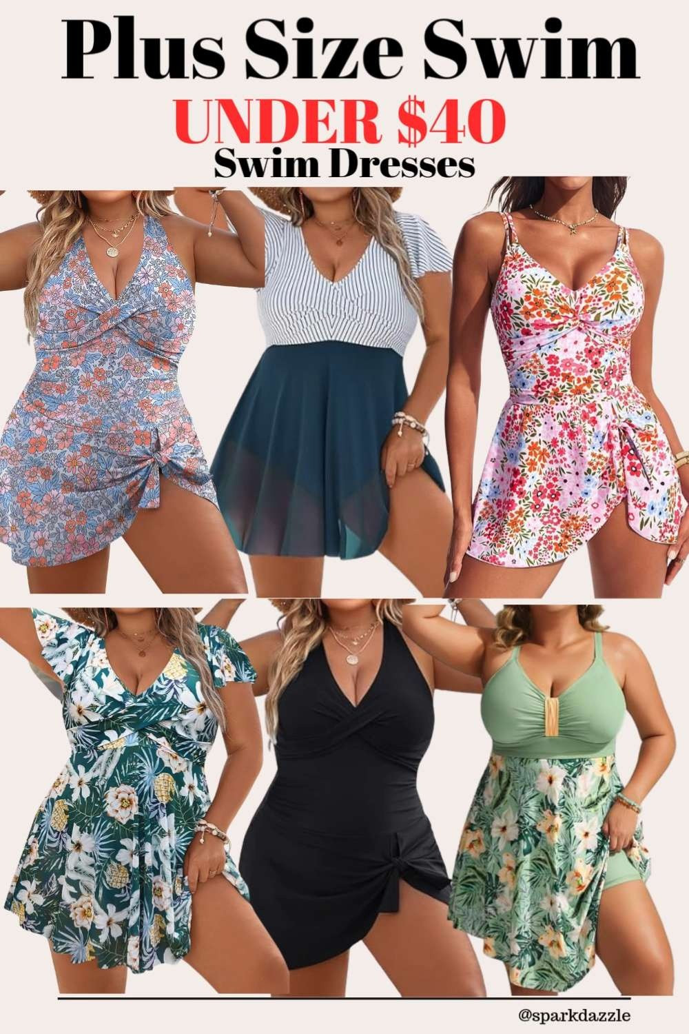 Plus Size Swim Dresses Under $40 on Amazon Looking for flattering and affordable swimwear? These plus size swim dresses under $40 are perfect for summer beach days, pool parties, and vacations. From tropical prints to classic black styles, these tummy-control swim dresses are designed to be supportive, stylish, and comfortable. Save this pin if you’re shopping for cute plus size swimsuits that give you coverage while still looking chic. #plussizeswimwear #plussizeswimsuit #swimdress #amazonfashion #amazonfinds #plussizefashion #curvyfashion #summeroutfits #beachoutfit #poolstyle #amazonstyle #swimsuitideas #tummycontrolswimsuit #affordablefashion #curvystyle #plussizeoutfits #vacationoutfits #beachwear #amazonmusthaves #fashionover40 #sparkdazzle #ad #affiliate 

#LTKPlusSize#LTKTall 

 

#LTKmomlife