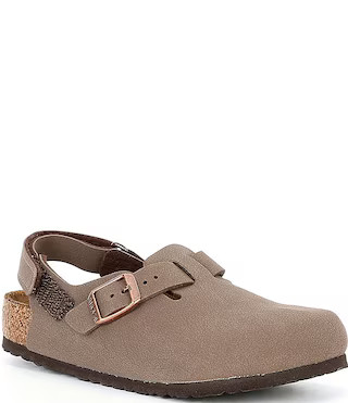 Birkenstock Kids' Tokio Birkibuc® Backstrap Clogs (Youth) | Dillard's | Dillard's