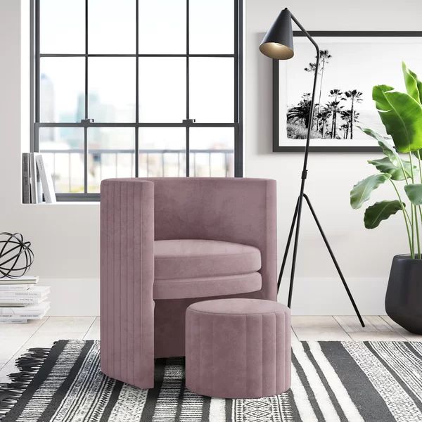 Malek Barrel Chair and Ottoman | Wayfair North America