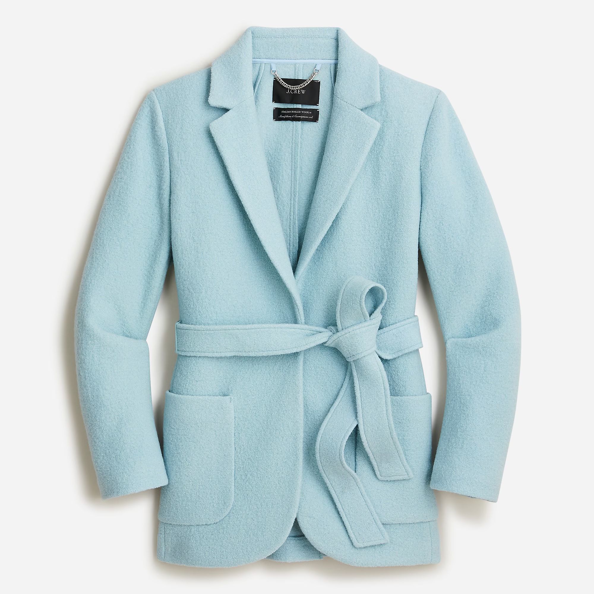 Wrap blazer-jacket in Italian boiled wool | J.Crew US