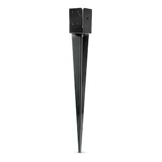 Simpson Strong-Tie E-Z Spike Black Powder-Coated Post- Base Spike for 4x4 Nominal Lumber FPBS44 -... | The Home Depot