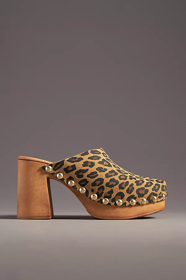 By Anthropologie Wood-Bottom Clog Heels | Anthropologie (US)