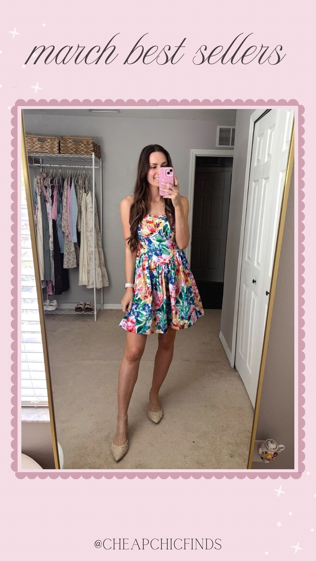 I love this colorful floral dress so much! The details on it are so cute too!
**sizing: fits tts for me, I’m wearing an xs! 
Heels: 8.5, fit tts and are really comfy! I wear these almost every Sunday! 

#LTKootd