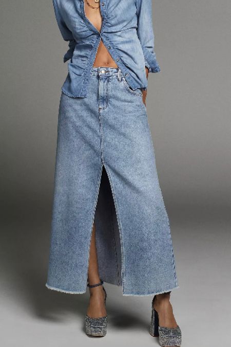 Love this denim skirt - i sized down to sz 4
