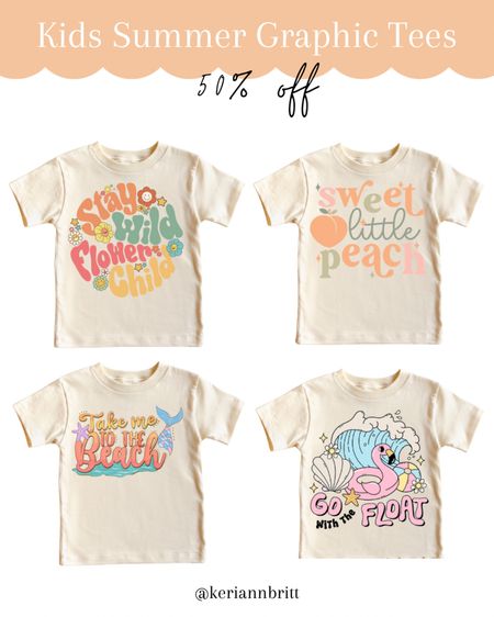 Kids Summer Graphic Tees - 50% off 

Kids t-shirts / play clothes / kids tees / girls shirts / boys shirts / toddler graphic tee / Etsy finds / summer tee / on sale 

#LTKKids #LTKBaby #LTKFamily