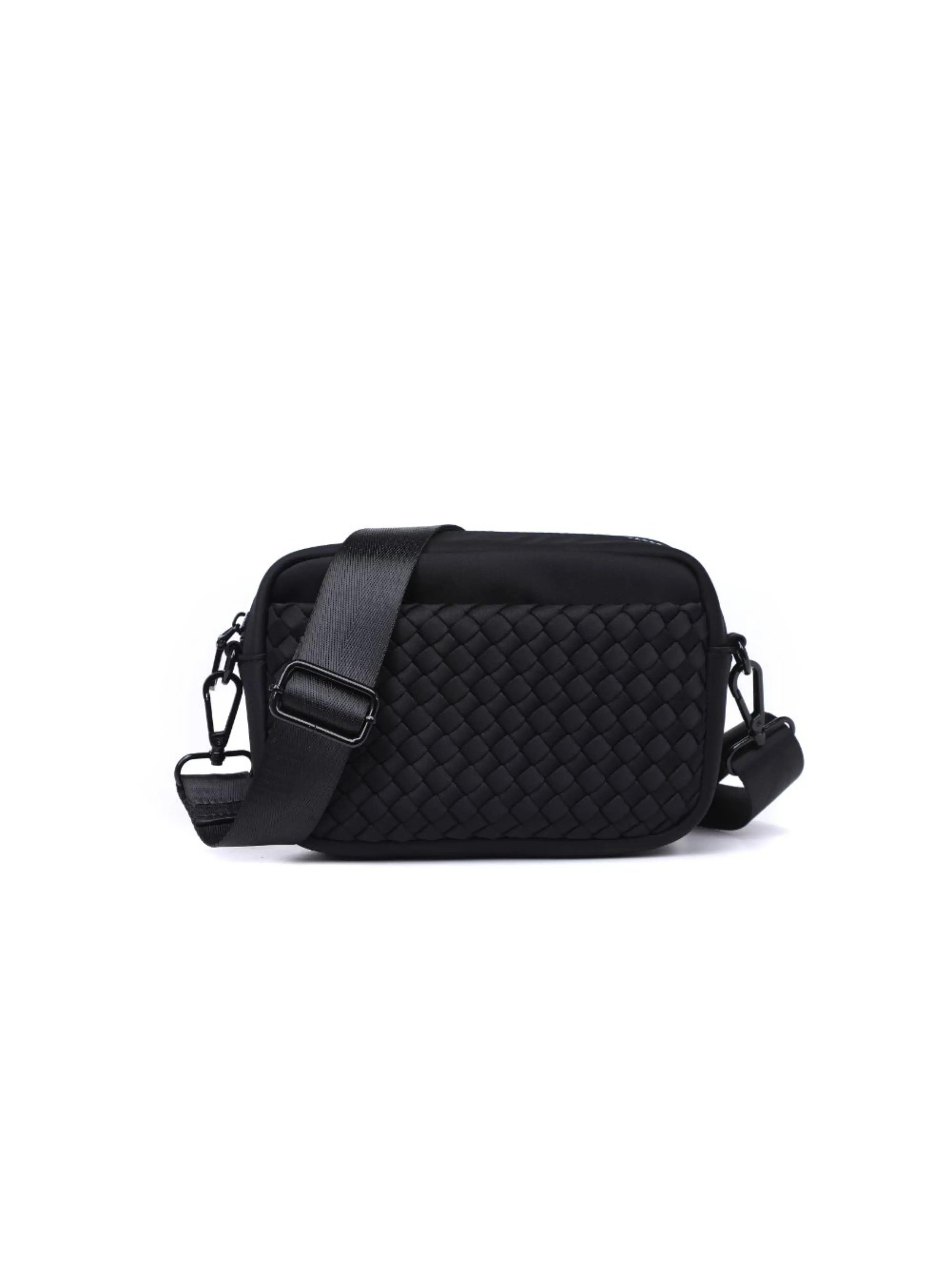Sol and Selene Inspiration - Woven Neoprene Crossbody Bag in Cream at Nordstrom | Nordstrom