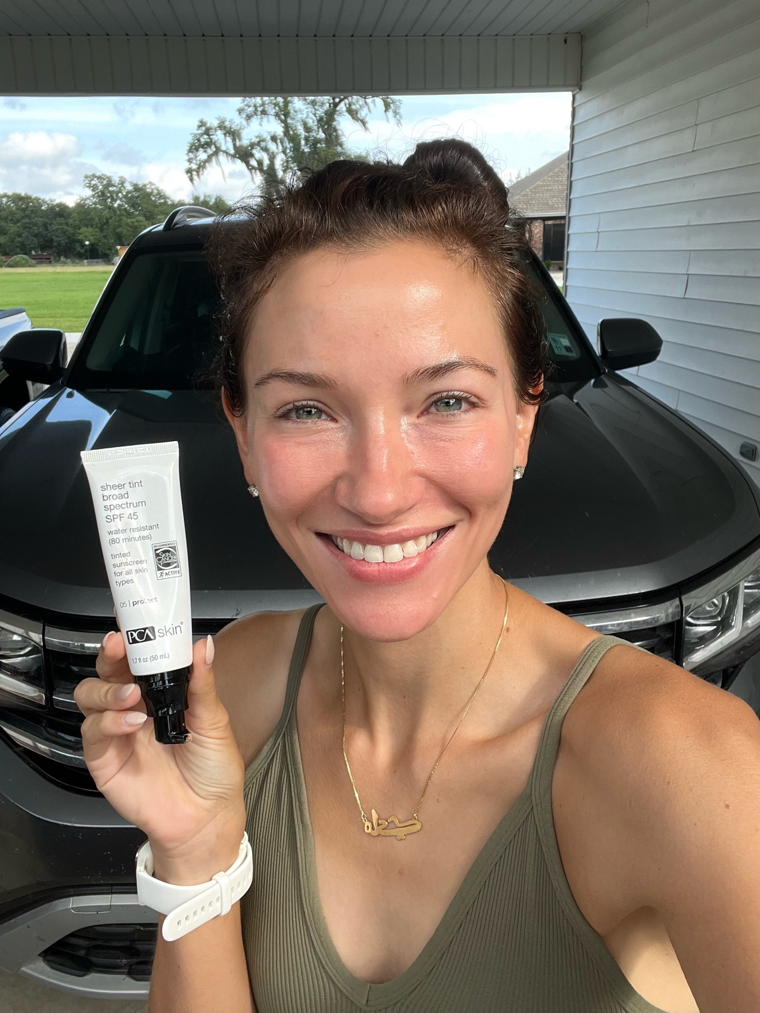 My fav sunscreen! Tinted, 1 color fits most, SPF 45. Looks great under makeup too! Gives the perfect dewy glow to your skin! Water resistant for up to 80 minutes! 

#LTKBeauty #LTKFindsUnder100 #LTKActive