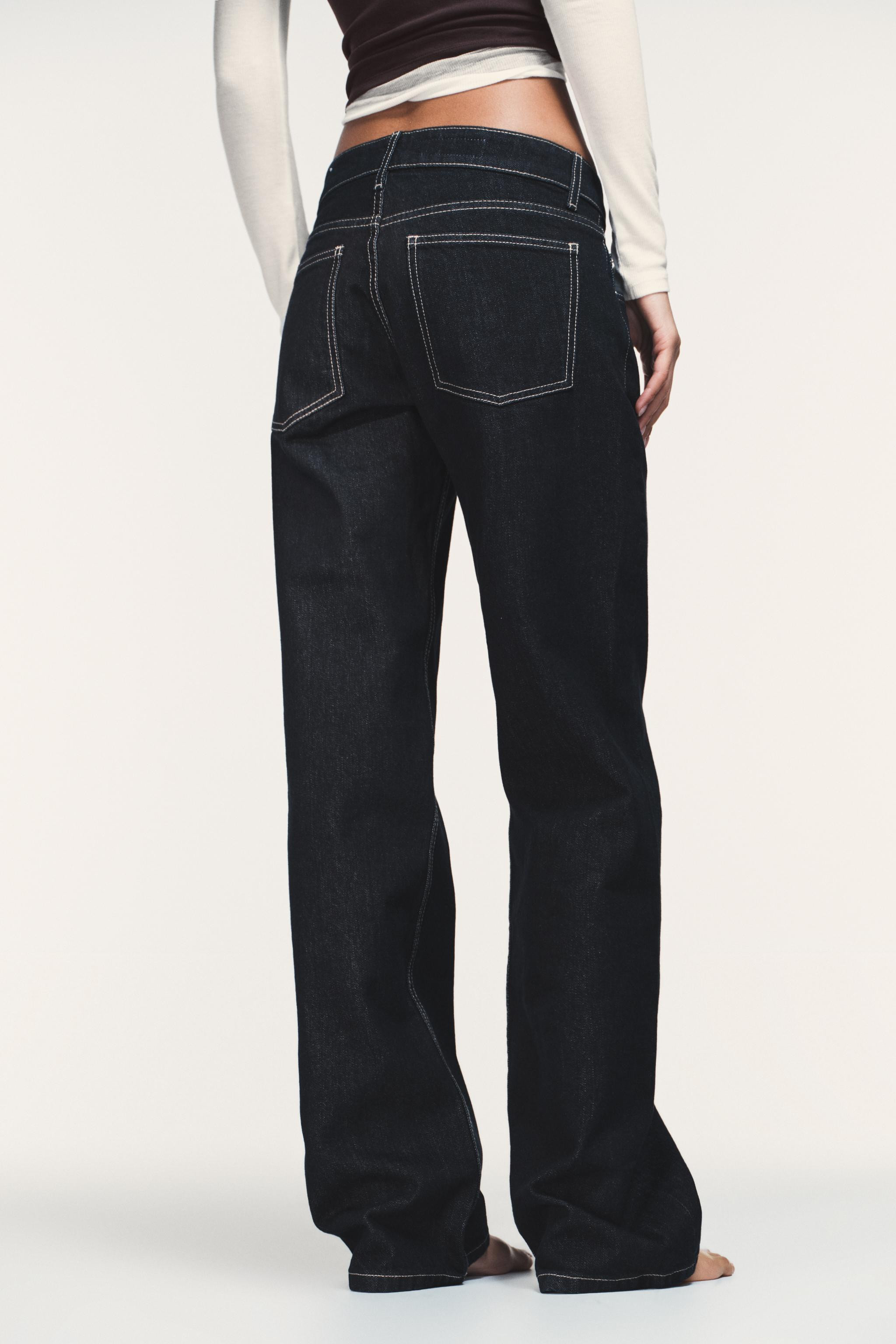 TRF LOW-RISE WIDE-LEG JEANS | Zara UK