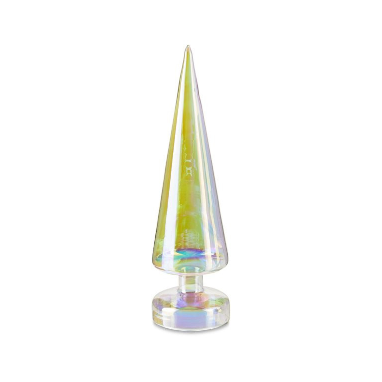 Large Iridescent Glass Tree, 12 in, Holiday Time | Walmart (US)