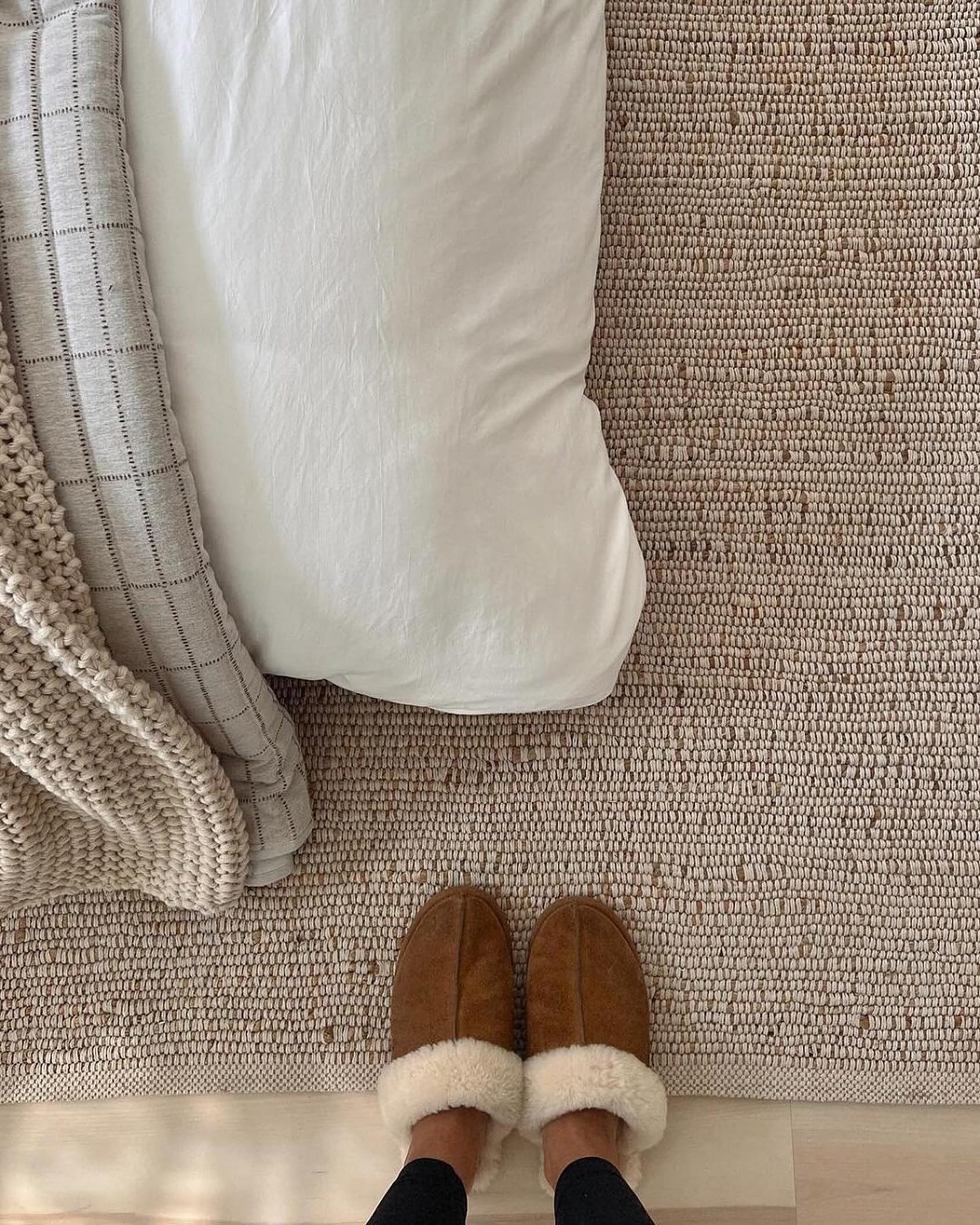 FRELISH DECOR Handwoven Jute Blend Cotton Area Rug - Contemporary Farmhouse Decor- Vintage Rustic... | Amazon (US)