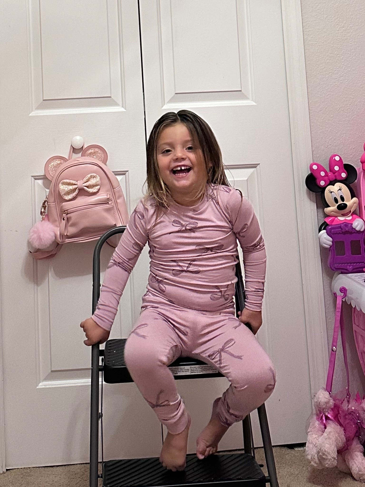 Cutie soft bow pjs 

#LTKFamily #LTKStyleTip #LTKKids