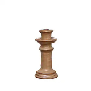 7.6" Brown Ceramic Taper Candle Holder by Ashland® | Michaels Stores