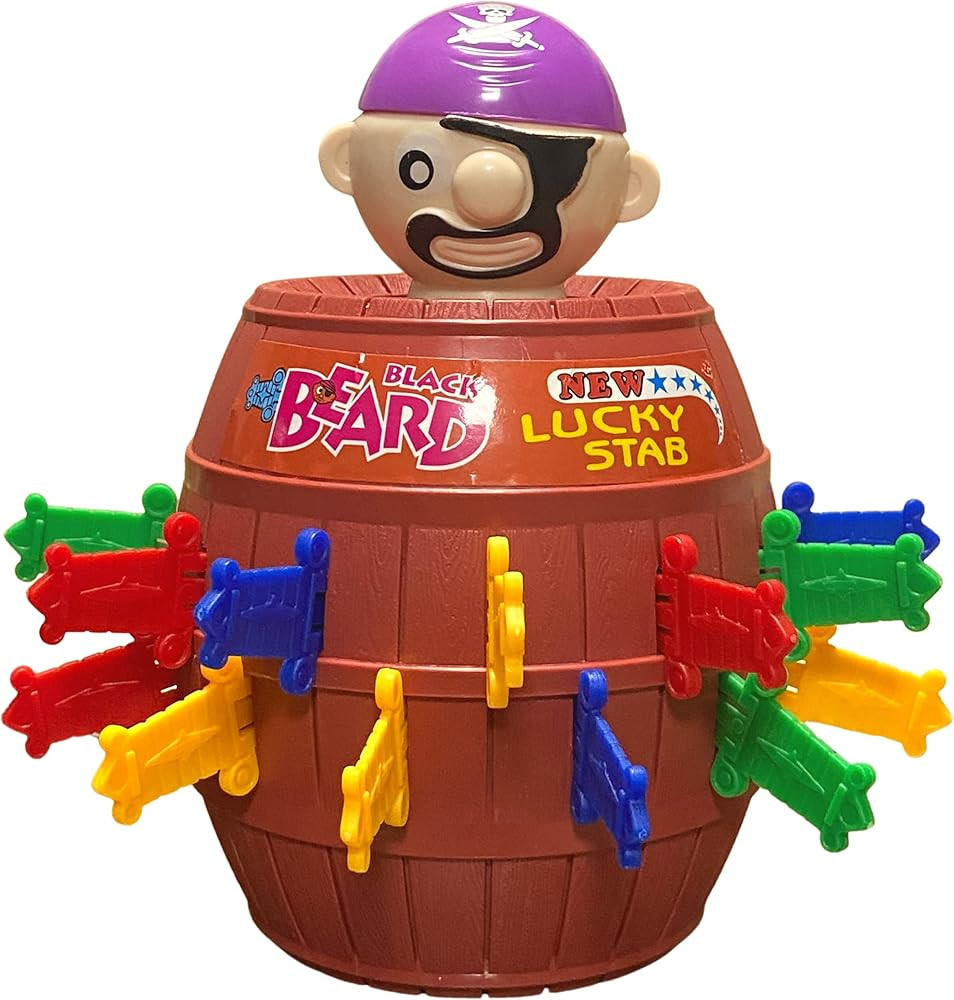 Saguci Pirate Funny Barrel Large Size Tricky Spoof Game 8.3x5.9in Lucky Stab Toys Party Interacti... | Amazon (CA)