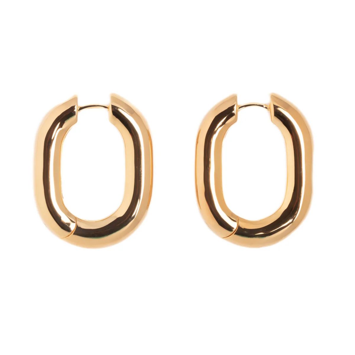 Icon Oval Hoops - Gold Grande | Erin Fader Jewelry Design