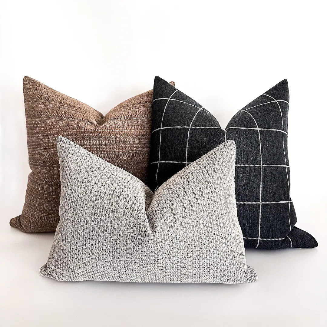 Keeping It Interesting Pillow Cover Set, Decorative Pillow Grouping, Boho Pillows, Designer Pillo... | Etsy (US)