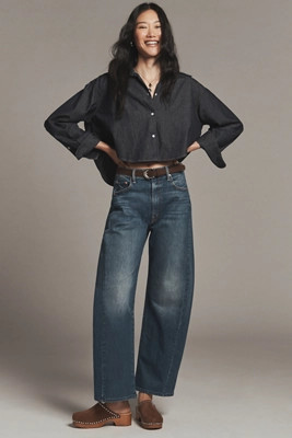Citizens of Humanity Ana Crop Buttondown Shirt | Anthropologie (US)