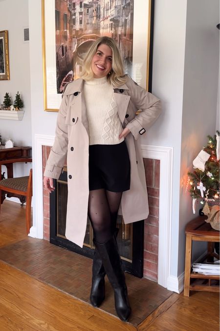 This affordable Amazon trench coat is perfect for layering and it always makes every outfit look so classy! 

Chic effortless style 
Feminine outfit 
Winter outfit 
Holiday party outfit 

#LTKGiftGuide #LTKHoliday #LTKSeasonal
