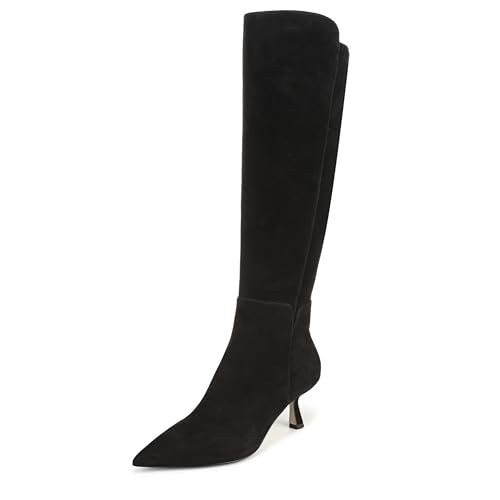 Sam Edelman Women's Taylin Knee High Boot Black Suede 9.5 M | Amazon (US)