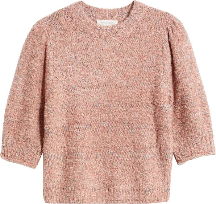 Treasure & Bond Short Sleeve Marled Sweater | Nordstrom | Nordstrom