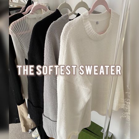 The softest sweater under $50 comes in 10 different colors. Amazon oversized cozy knit crew neck wide sleeve sweater. Fall style. Winter fashion style trends 2023. Street wear fashion inspiration.

#LTKSeasonal #LTKunder50 #LTKFind