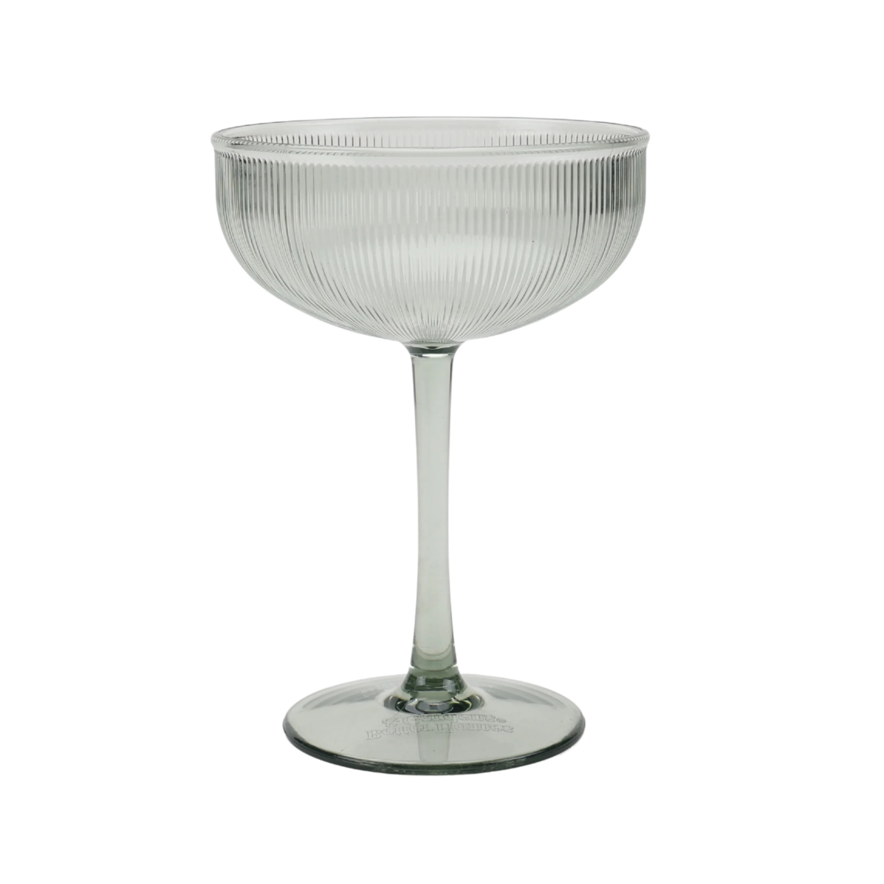 Better Homes and Gardens 11-Ounce Green Ribbed Tritan Coupe Glass | Walmart (US)