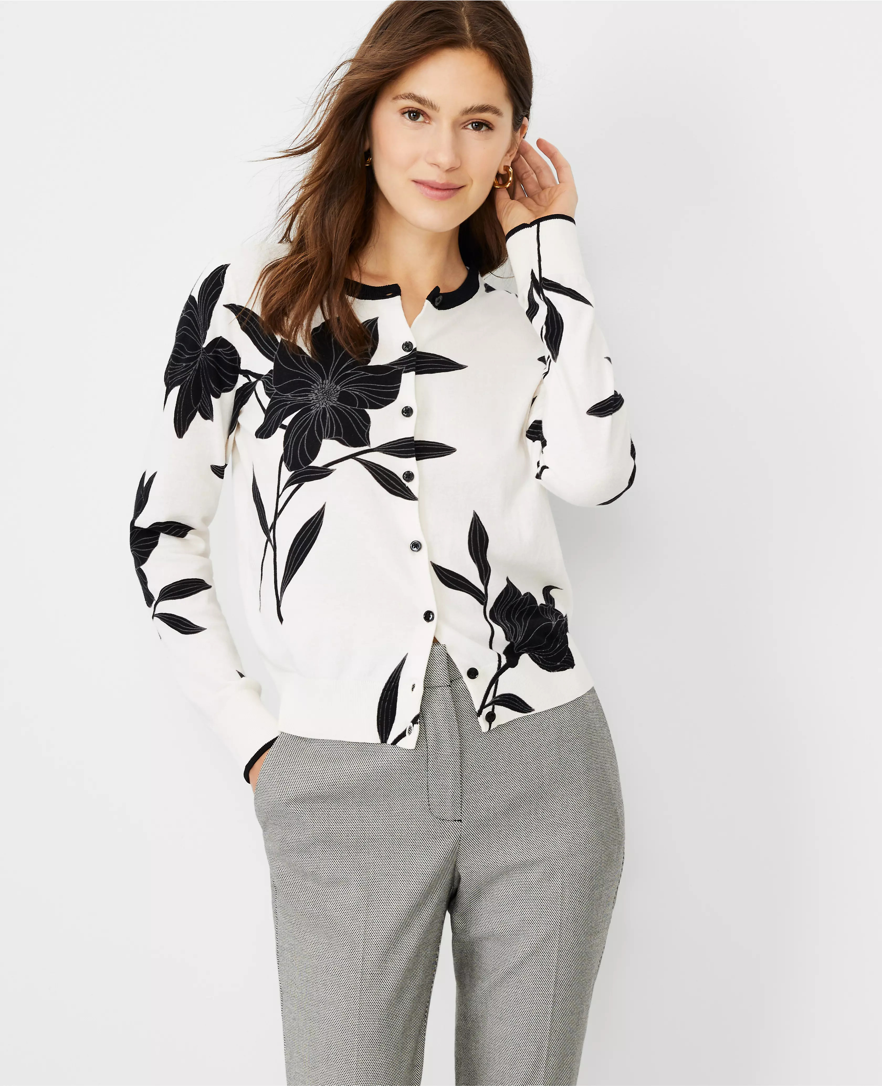 Floral Ann Cardigan | Ann Taylor (US)