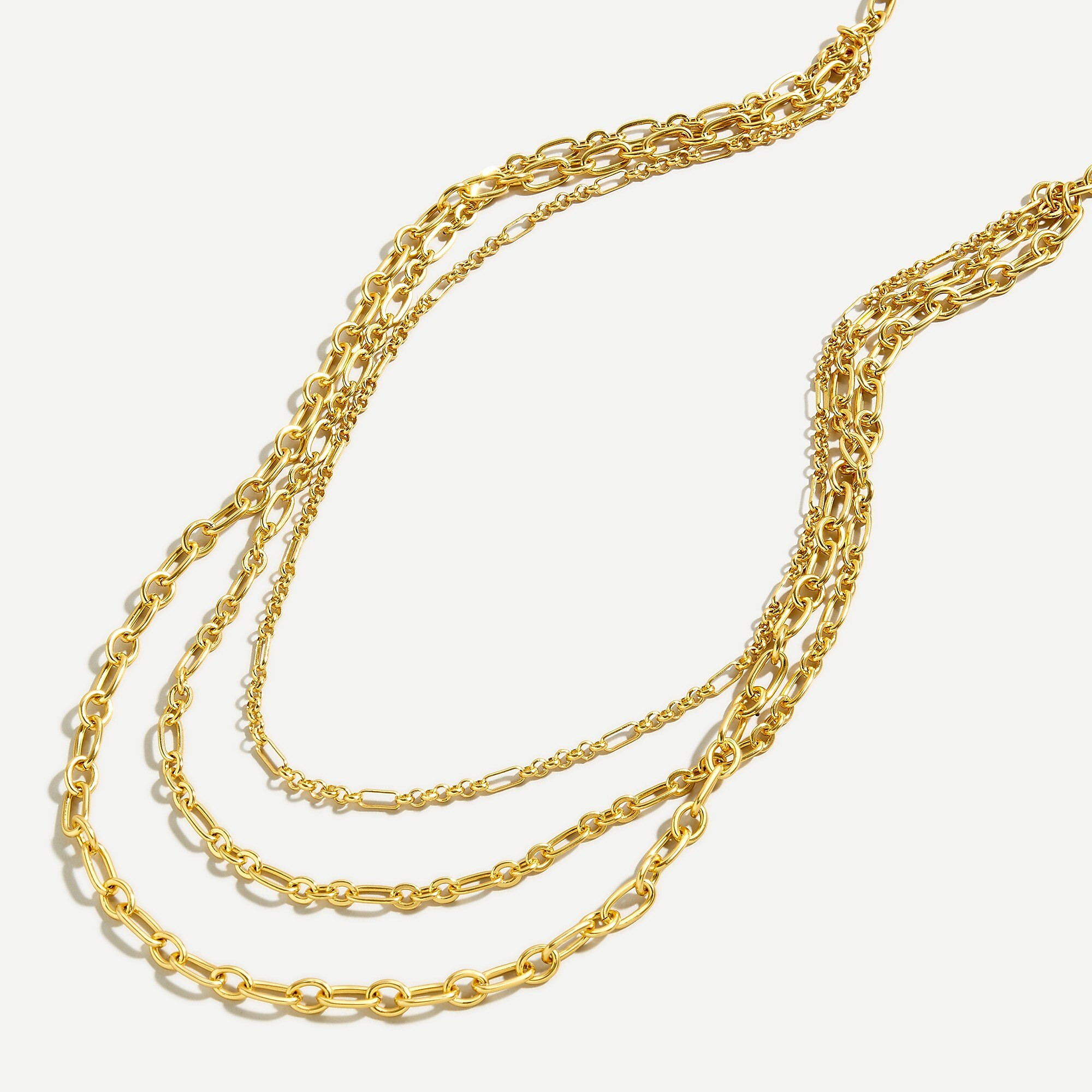 Layered chain link necklace | J. Crew US