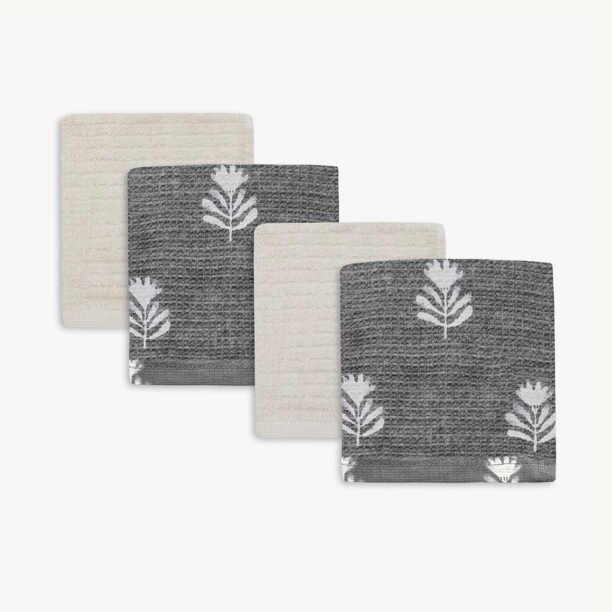 Mingle & Co. Printed Waffle Terry Dishcloth 4-Pack | Kohl's
