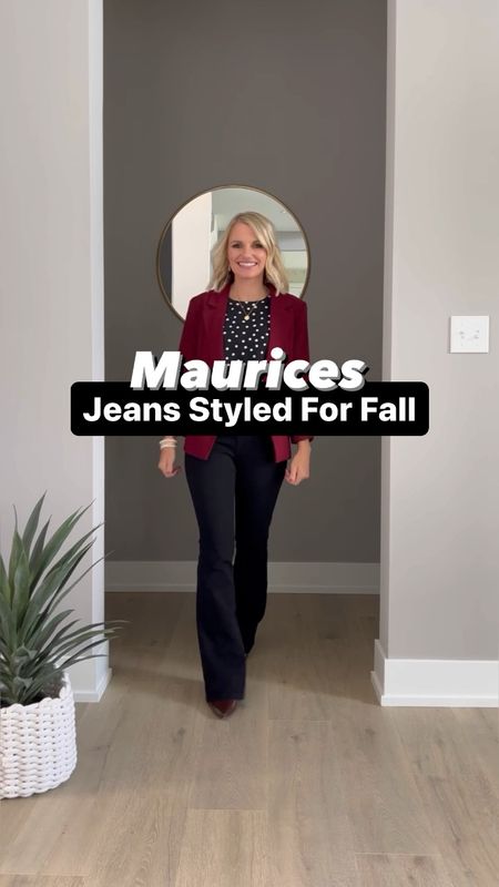 @maurices jeans styled for fall! If you are looking for casual jeans or dressy jeans, maurices has you covered! 

#LTKfindsunder50 #LTKSeasonal #LTKstyletip