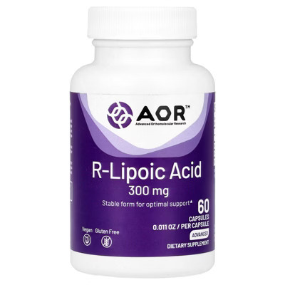 AOR, High Dose R-Lipoic Acid, 300 mg, Supplement for Healthy Aging, Antioxidant to Support Metabolic and Neurological Systems, Delayed Release, 60 | Target