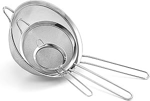 Cuisinart CTG-00-3MS Set of 3 Fine Set of Mesh Strainers, 1, Stainless Steel | Amazon (US)