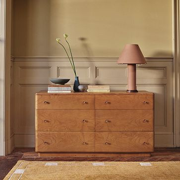 Pierce & Ward Burl Wood 6-Drawer Dresser (60") | West Elm (US)
