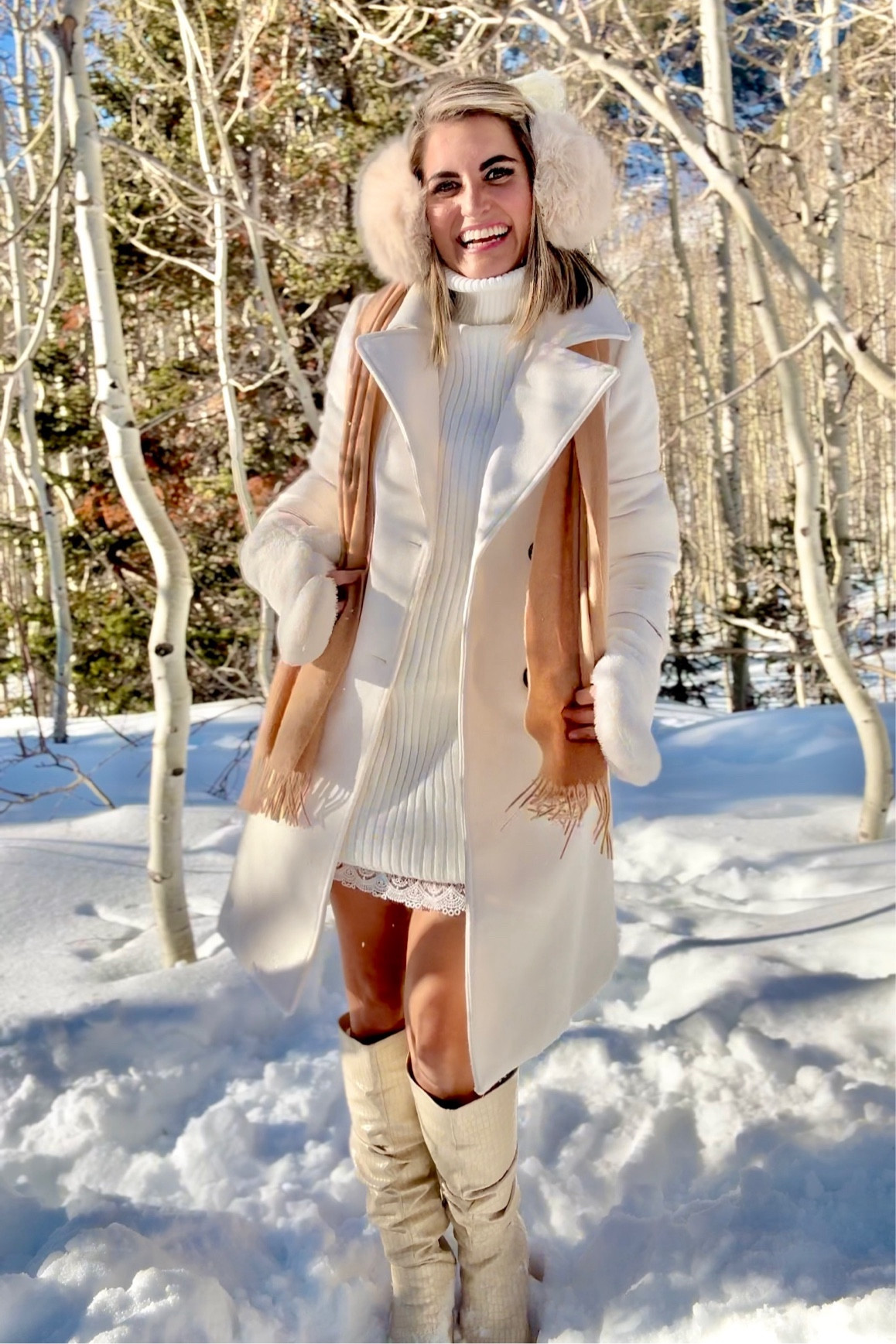 AMAZON WINTER OUTFITS❄️🎧🧤
The best mittens, lace slip, chunky knit sweater dress, white coat, earmuffs, boots and scarfs!

Winter outfit, ski outfit, ski sweater, fair isle sweater, fair isle, white sweater dress, lace slip dress, lace slip, white lace bow, lace bow, scarf, chunky scarf, Amazon scarf, Amazon coat, viral amazon set, viral Amazon, earmuffs, beige earmuffs, moon boots, winter boots, furry earmuffs, fingerless mittens, winter coat, winter jacket, ski trip, ski trip outfits, winter dress, winter accessories#LTKtravel #LTKover40

#LTKSeasonal