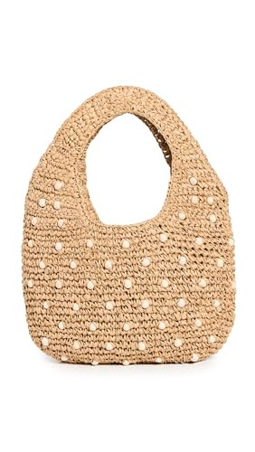Madewell Women's Micro Straw Beaded Bag, Natural, One Size | Amazon (US)